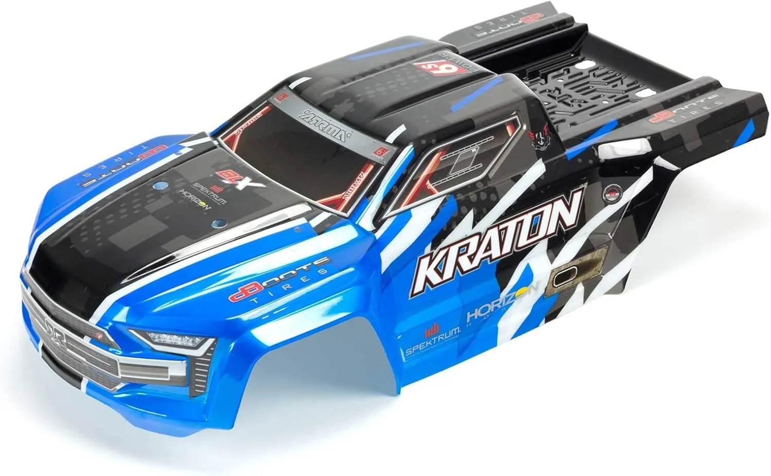 ARRMA 1/8 Trimmed and Painted Body with Decals, Blue: KRATON 6S BLX, ARA406157