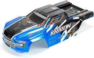 ARRMA 1/8 Trimmed and Painted Body with Decals, Blue: KRATON 6S BLX, ARA406157