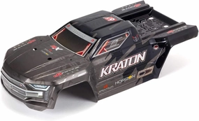 ARRMA EXB Painted, Decaled & Trimmed Body, Black: KRATON 6S BLX, ARA406159