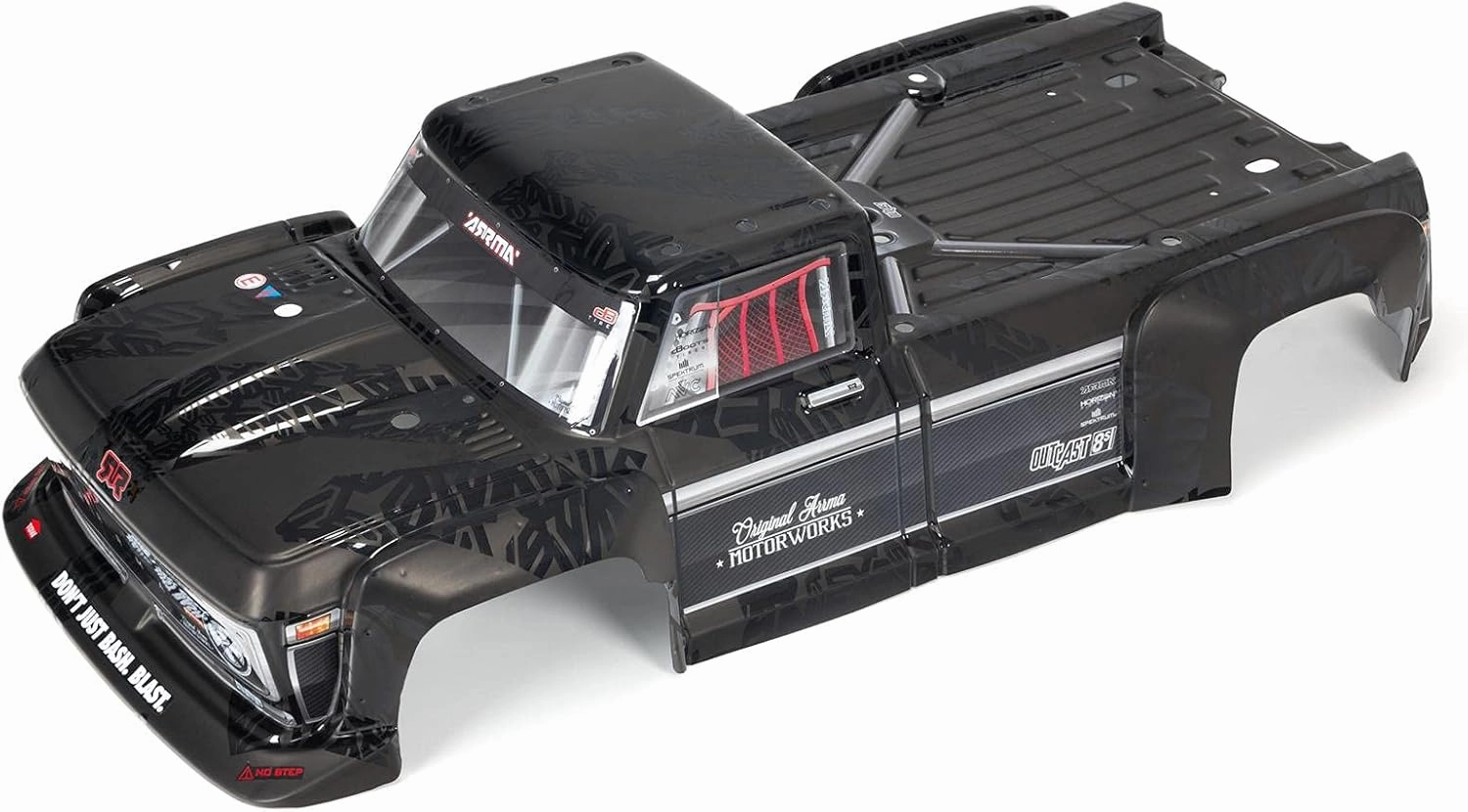 ARRMA Outcast 1/5th EXB Finished Body Black, ARA409009