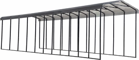 Arrow Carports Galvanized Steel Carport, RV Metal Carport Kit, 14' x 51' x 14', Charcoal