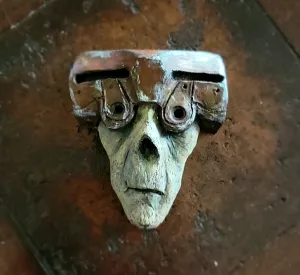 AstroZombie 3D Sculpted Magnet: Unveiling Otherworldly Undead Intrigue