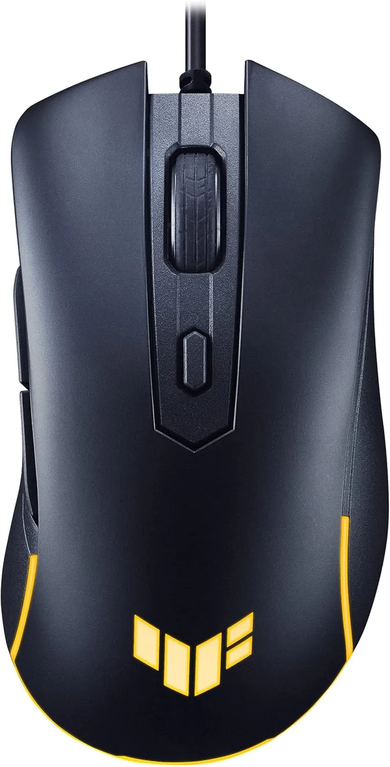 ASUS TUF Gaming M3 Gen II Gaming Mouse, Wired, 59g Lightweight, IP56 dust & Water Resistance, Antibacterial Guard, 8K DPI Optical Sensor, 6 Programmable Buttons, Teflon Mouse feet, Black