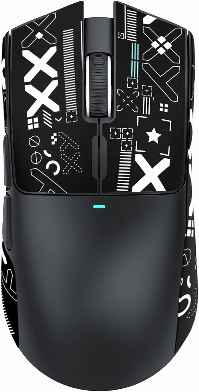 ATTACK SHARK X11 Lightweight Wireless Gaming Mouse with RGB Charging Dock,Tri-Mode-2.4G/USB-C Wired/BT,22K DPI,PAW3311 Optical Sensor,HUYU Switch, 5 programmable Buttons for PC/Mac(Black&Sticker)