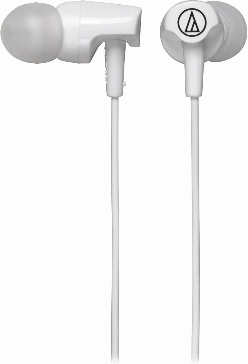 Audio-Technica ATH-CLR100iSWH SonicFuel In-Ear Headphones with In-Line Mic & Control, White