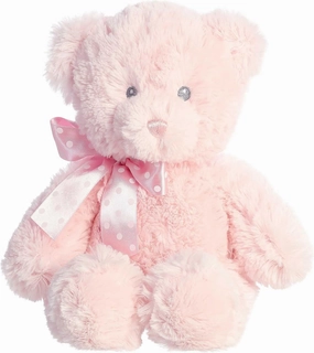Aurora® Adorable Yummy Bear™ Baby Stuffed Animal - Soft & Cuddly Toy - Comforting Companion - Pink 12 Inches