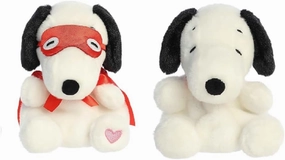 Aurora Peanuts 2 Piece Palm Pals Bundle, Snoopy and Kissing Bandit 5 Inch