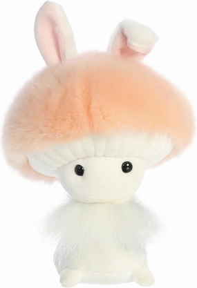 Aurora® Vibrant Spring Fungi Friends™ Stuffed Animal - Decorative Companion - Endless Fun - Peach 6 Inches