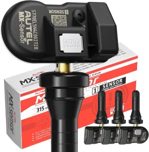 Autel TPMS Sensor 2in1 MX-Sensor 315MHz   433MHz Press-in Tire Pressure Monitor System Sensor，OE-Level Programmable & Cloneable Wireless TPMS Sensors for All Vehicles (Rubber Stem Set of 4)