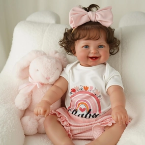 BABESIDE Realistic Reborn Baby Doll 20" Lifelike Newborn Girl - Weighted Real Life Baby Doll Soft Vinyl, Poseable Doll with Feeding Kit Gift Box for Kids Ages 3 