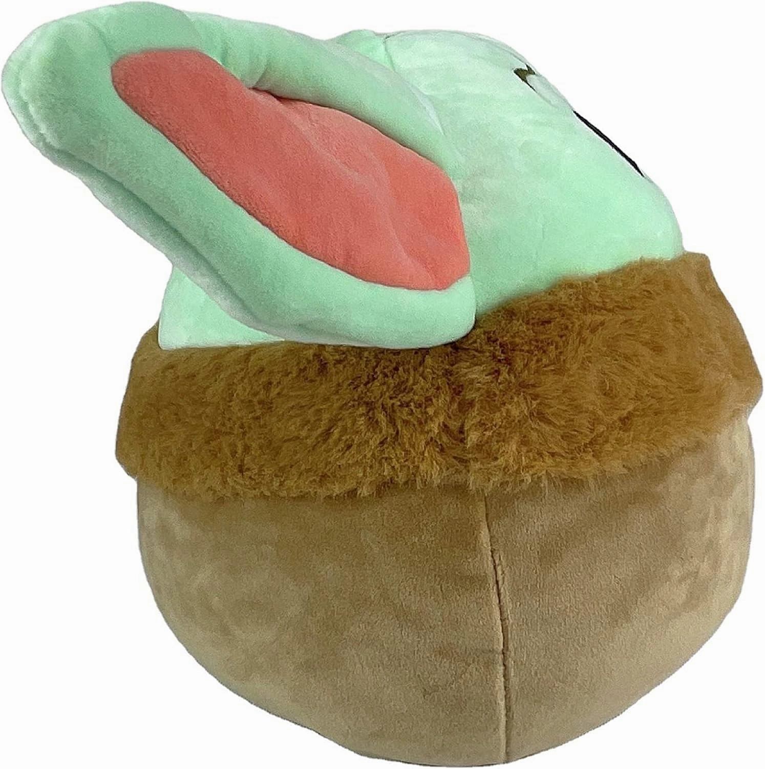 Baby Yoda Squish Plush Toy, Grogu Stuffed Animal Kids Plushie, The Child Mandalorian Soft Kawaii Pillow Doll Gift Light Green (Medium)