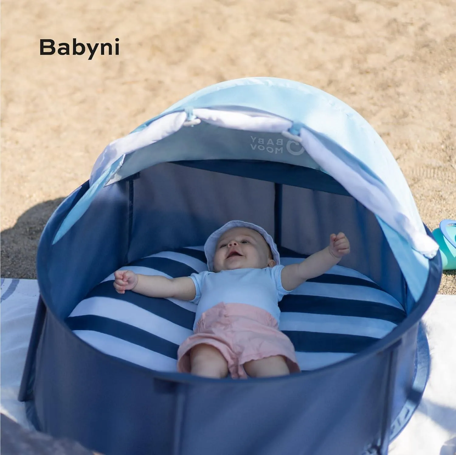 Babymoov Babyni Playpen, Activity Gym & Napper with Pop-Up System and UPF 50  Protection - Navy