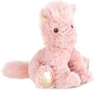 Bearington Glimmers The Plush Unicorn, 10.5 Inch Pink Stuffed Animal