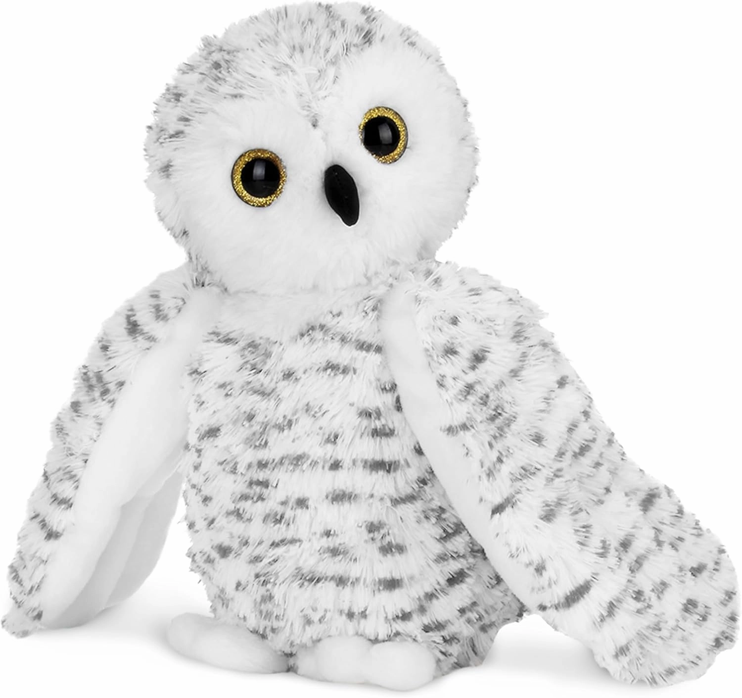Bearington Collection Owlfred Plush Stuffed Animal White Snowy Owl, 11 inches - Bird Plush Toy
