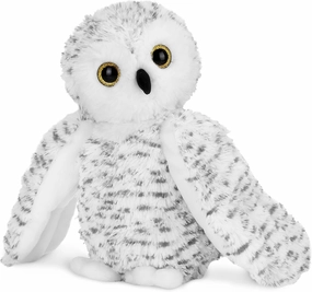 Bearington Collection Owlfred Plush Stuffed Animal White Snowy Owl, 11 inches - Bird Plush Toy