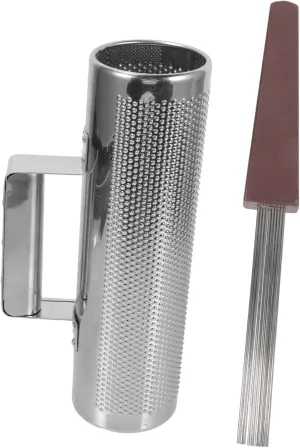BESPORTBLE 1 Set Metal Guiro Shaker Instrument for Safe Musical Percussion with Scraper Engaging Sounds for Early Childhood Music Education for Home Classroom Use