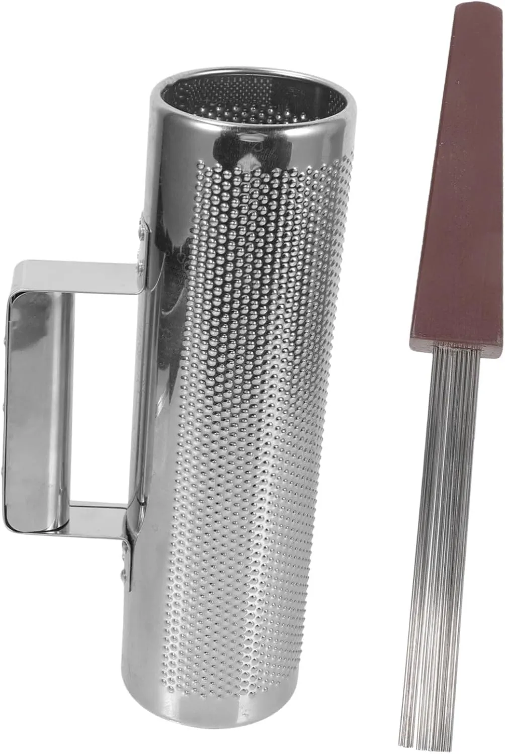 BESPORTBLE 1 Set Metal Guiro Shaker Instrument for Safe Musical Percussion with Scraper Engaging Sounds for Early Childhood Music Education for Home Classroom Use