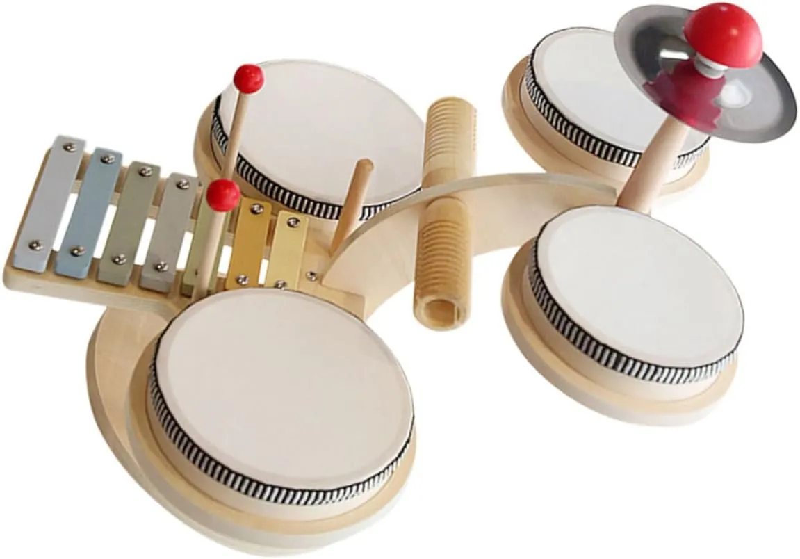 BESPORTBLE 1 Set Set Drum Set Musical Instrument for Early Education Young Musicians Develops Sensory Skills and Musicality Engaging Fun for All Ages