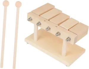 BESPORTBLE 1 Set Wooden Percussion Instrument Music Rhythm Block for Safe Musical Plaything Engaging Knock for Early Music Education