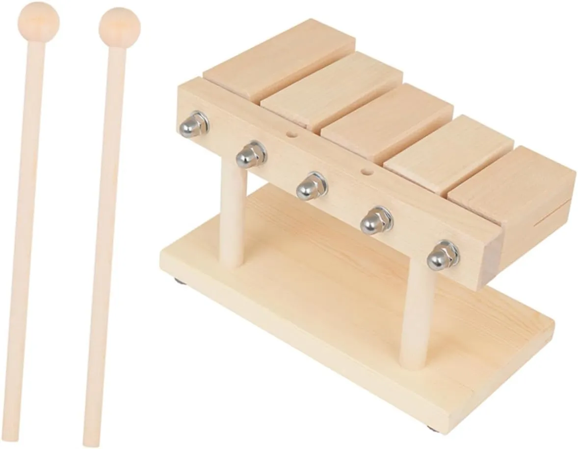 BESPORTBLE 1 Set Wooden Percussion Instrument Music Rhythm Block for Safe Musical Plaything Engaging Knock for Early Music Education