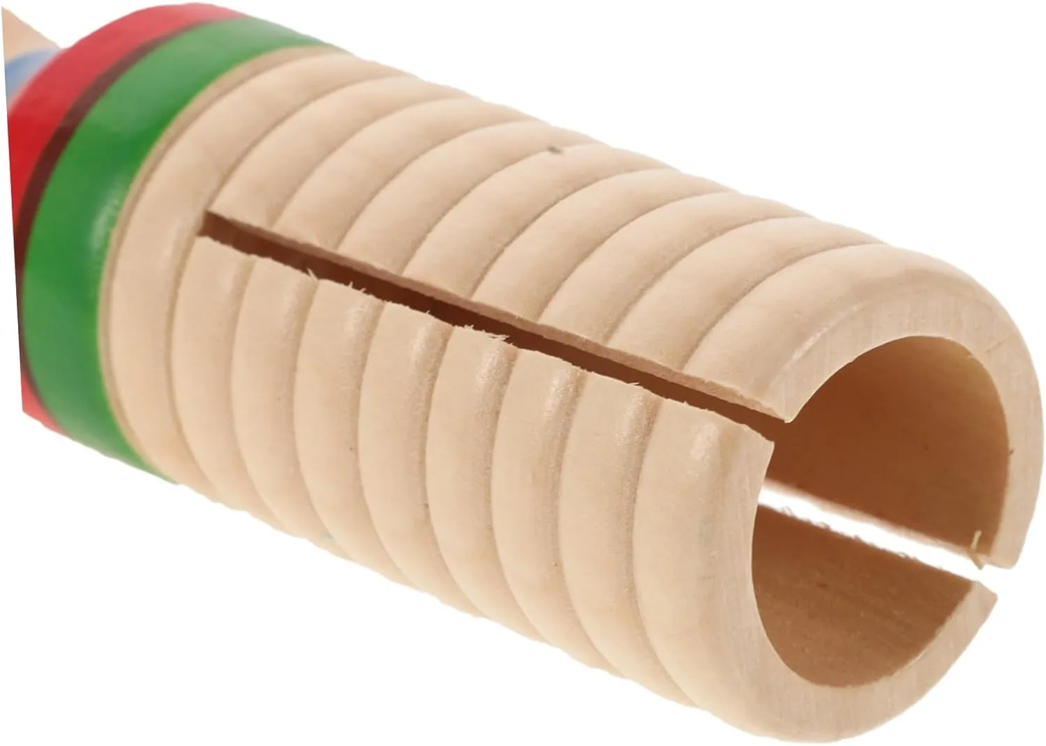 BESPORTBLE 1 Set Wooden Sound Tube Educational Instrument for Single Threaded Ring Percussion with Mallet Safe Musical for Rhythm Learning and Fun Play