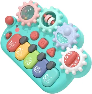 BESPORTBLE Electric Musical Cartoon Animal Shaped Music Plaything for Fun Interactive Learning Instrument Stimulates Imagination and Hearing Development Present for Battery Not Included