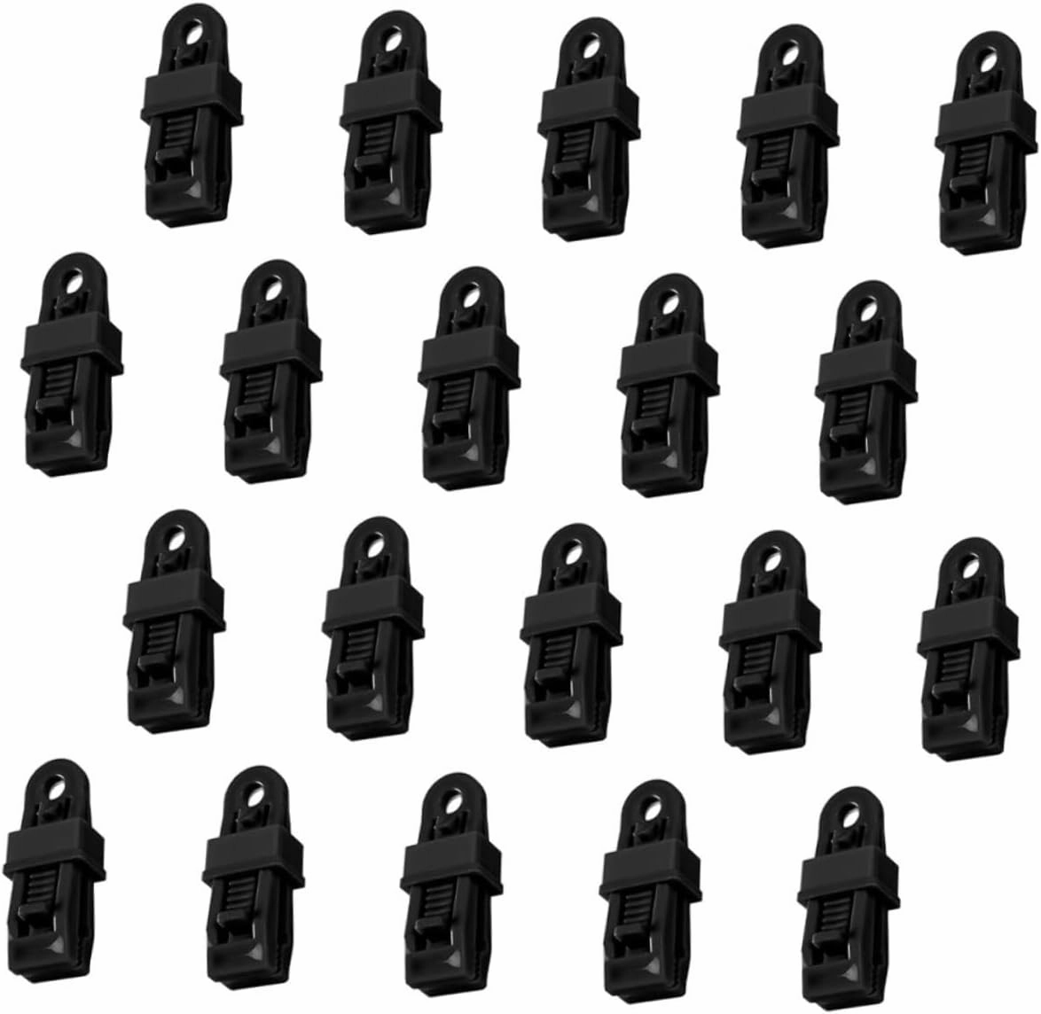 BESPORTBLE 20pcs Tarp Clips Camping Tent Clamps Lightweight Portable Tarpaulin Fasteners for Campers
