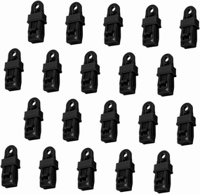 BESPORTBLE 20pcs Tarp Clips Camping Tent Clamps Lightweight Portable Tarpaulin Fasteners for Campers