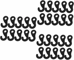 BESPORTBLE 60pcs Tent Rope Hooks for Outdoor Camping Strong Fixed Hooks for Tents Awnings and Tarps Wind-Resistant Camping Accessories for Hiking Fishing and Travel