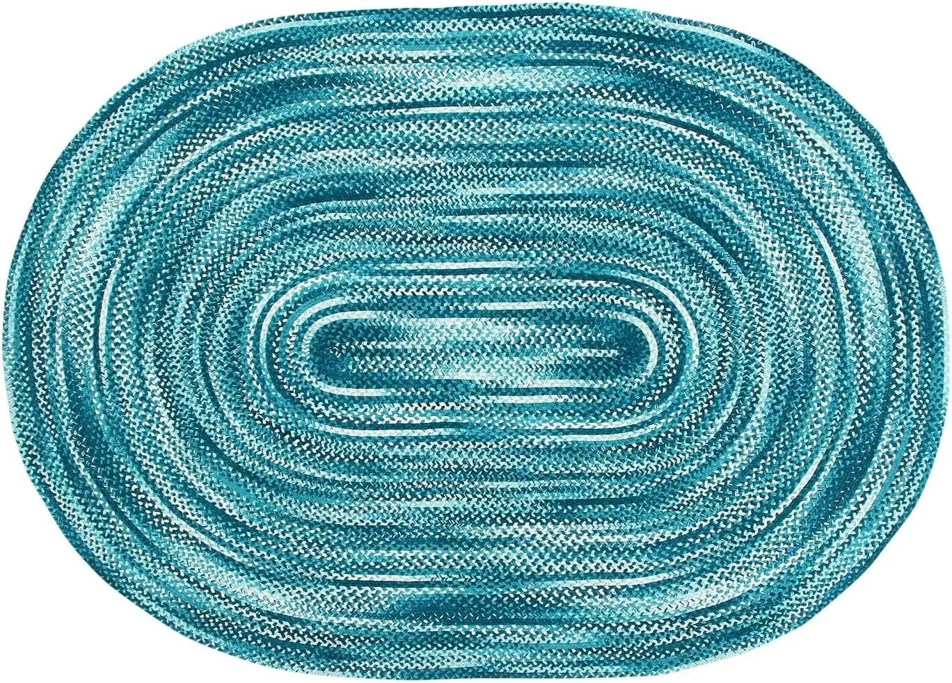 Better Trends Ombre Area Rug, 24" x 72" Runner, Reversible and Durable, 100% Soft Cotton Anti-Fatigue Chenille, Braided Rug for Entryway Living Room, Kitchen - Black