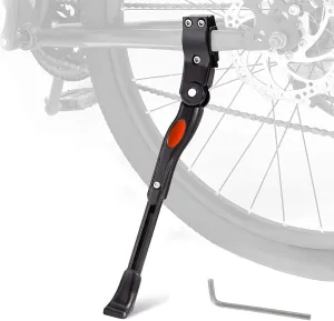 Bicycle Kickstand for Bianchi San Lorenzo San Remo Sempre Pro Siena DAMA Six Days, Alloy Adjustable Height Rear Side Bicycle Kick Stand, for 24" - 29", Kickstand for Adult Bike,C