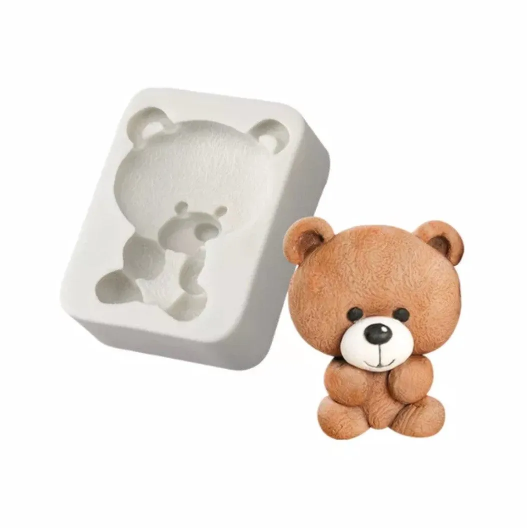 Big Head Teddy Bear - Silicone Mold