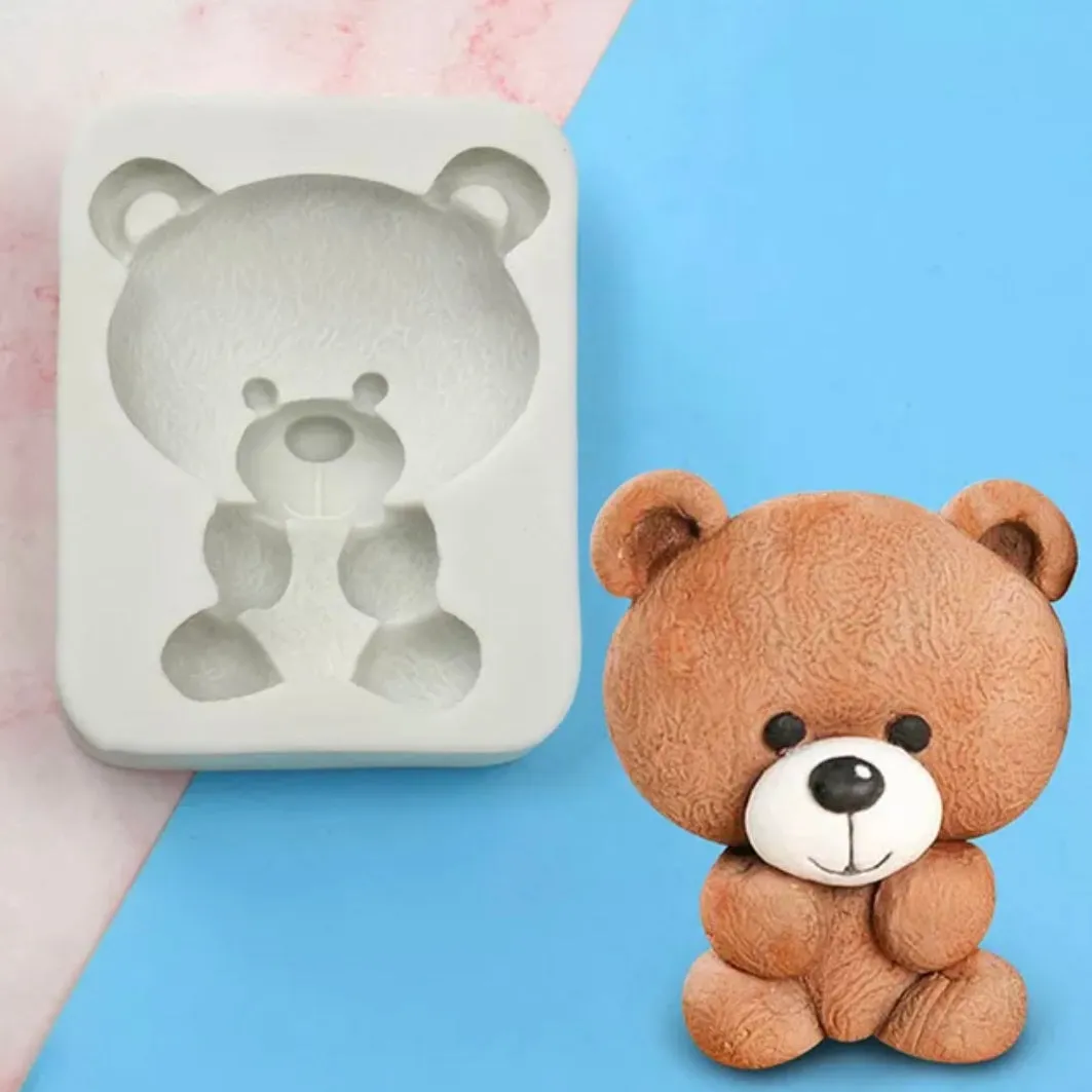 Big Head Teddy Bear - Silicone Mold