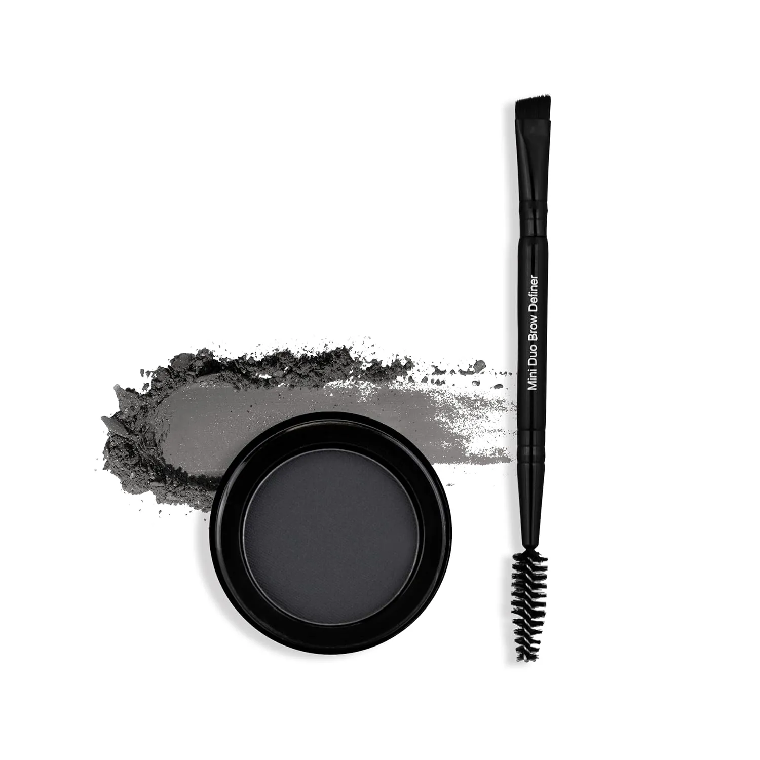 Billion Dollar Brows Eyebrow Powder & Duo Definer Brush – Lightweight, Buildable Formula for Full, Natural Brows, Soft Texture, Seamless Blending, Cruelty-Free & Vegan - Raven Powder