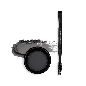 Billion Dollar Brows Eyebrow Powder & Duo Definer Brush – Lightweight, Buildable Formula for Full, Natural Brows, Soft Texture, Seamless Blending, Cruelty-Free & Vegan - Raven Powder