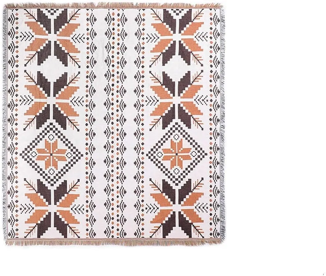Bohemian Outdoor Picnic Blanket - 70.9" x 70.9" Waterproof Camping Mat, Thick Foldable Beach Blanket, Large Soft Rug for Park, Camping, Hiking, Travel and Home Decor