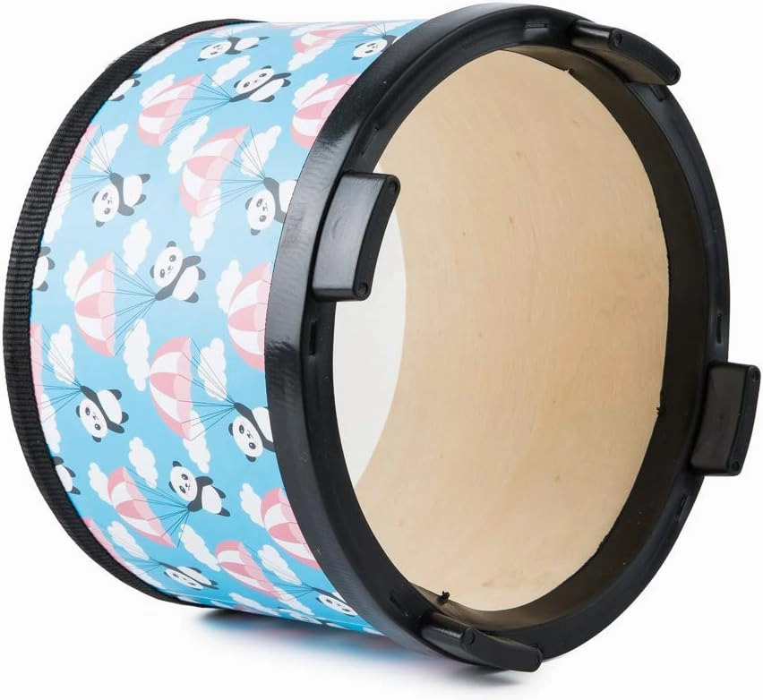 Bongo Floor Tom Drums Set for Kids: Childrens Drum Percussion Music Instrument with 2 Mallets - Preschool Montessori Floor Babies Drum (Blue 8" )