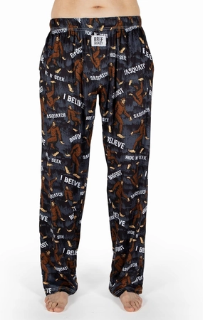 BRIEF INSANITY Lounge Pajama Pants for Men and Women | Outdoors & Camping Print Bottoms - Comfy, Ultra Soft, Loungewear
