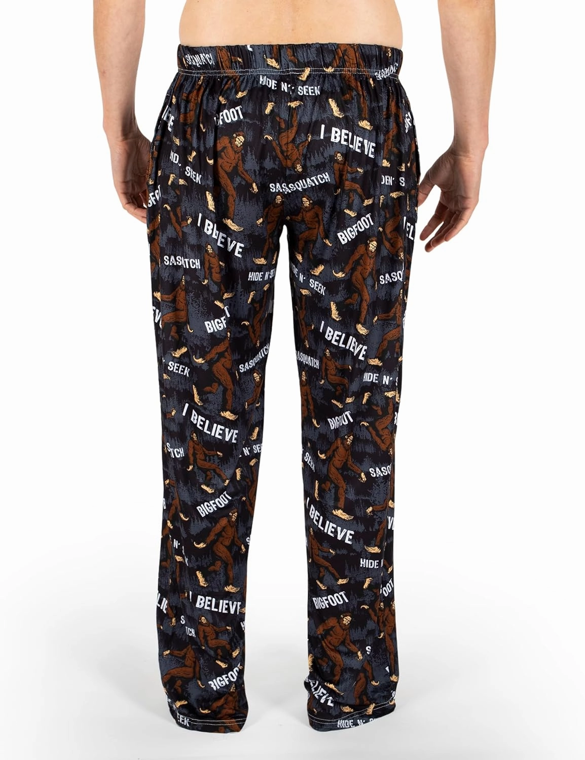 BRIEF INSANITY Lounge Pajama Pants for Men and Women | Outdoors & Camping Print Bottoms - Comfy, Ultra Soft, Loungewear