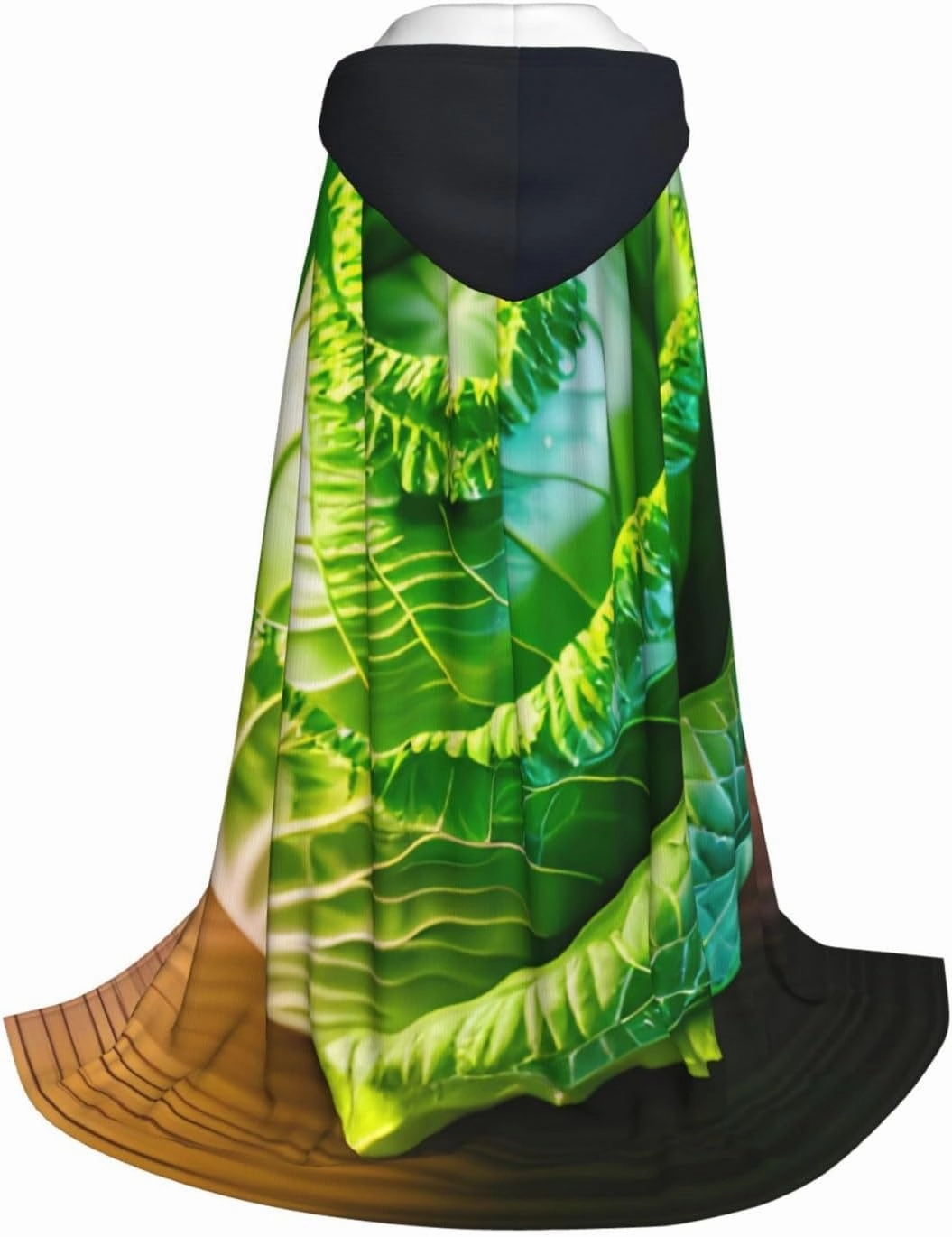 Bright Cabbage Print Carnival Essential Hooded Cloak Adult Unisex Gothic Costume For Role Play Cosplay