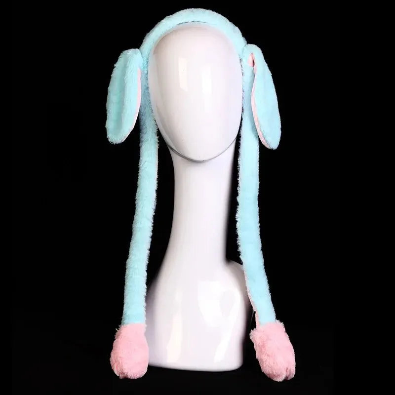 Bunny Ears Plush Beanie Cap