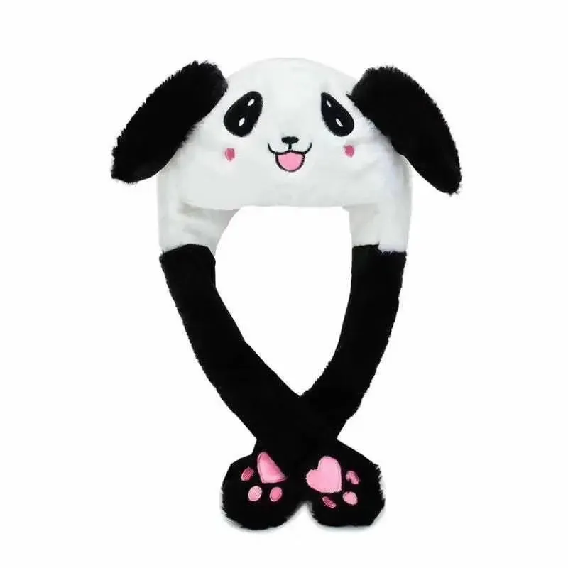 Bunny Ears Plush Beanie Cap