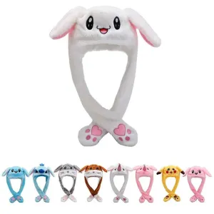 Bunny Ears Plush Beanie Cap