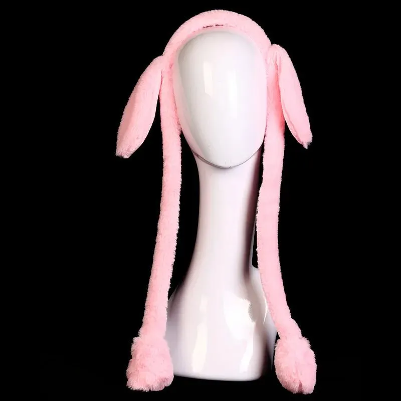 Bunny Ears Plush Beanie Cap
