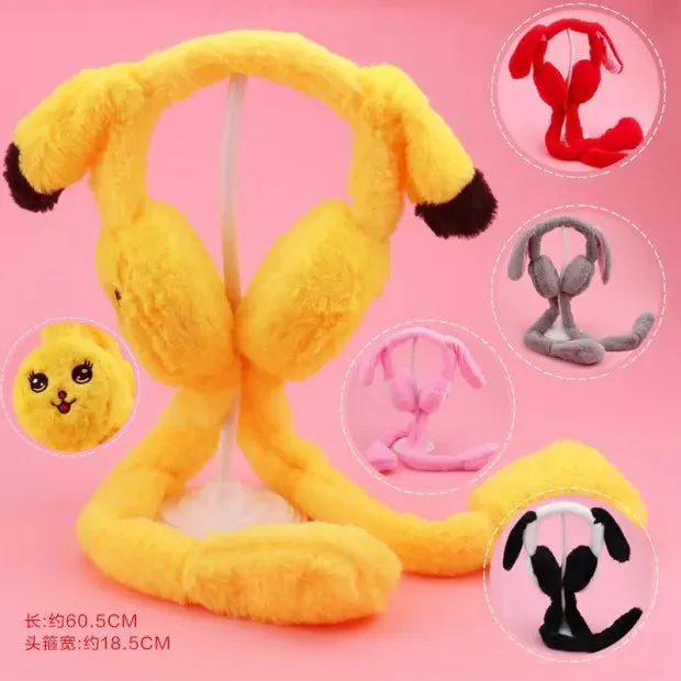 Bunny Ears Plush Beanie Cap