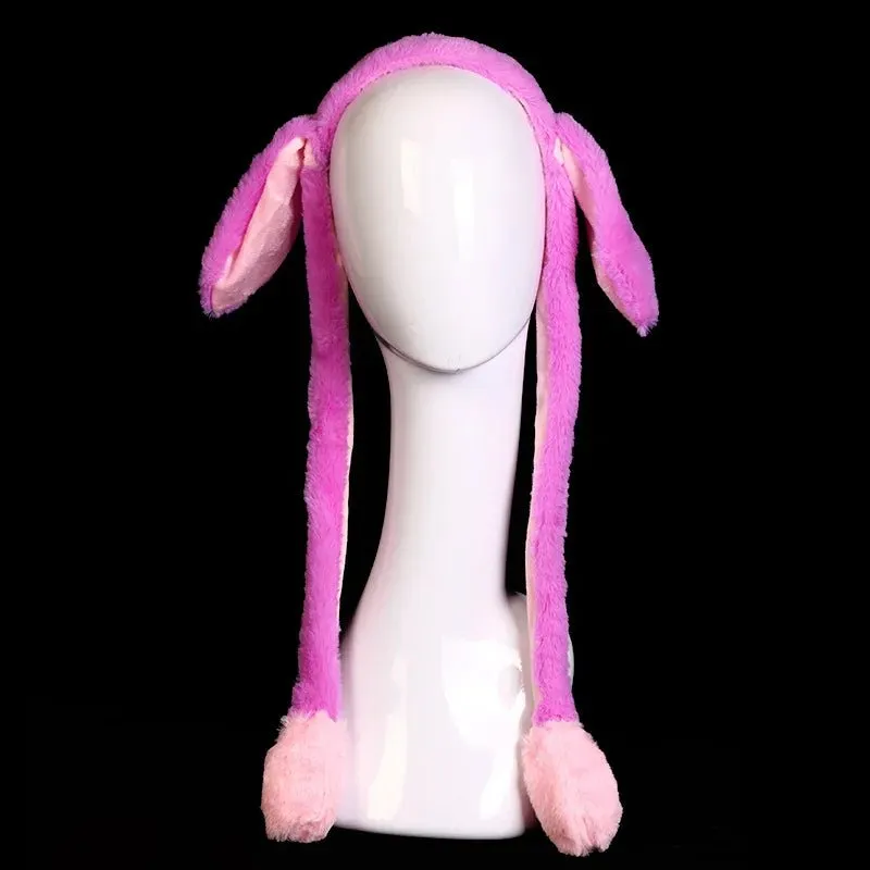 Bunny Ears Plush Beanie Cap