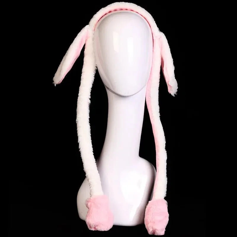 Bunny Ears Plush Beanie Cap