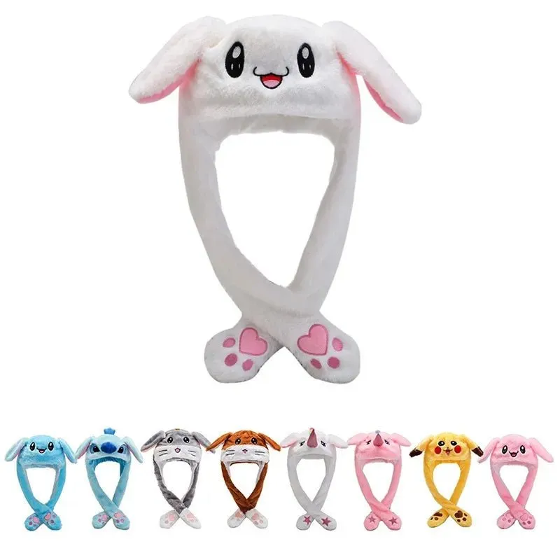 Bunny Ears Plush Beanie Cap