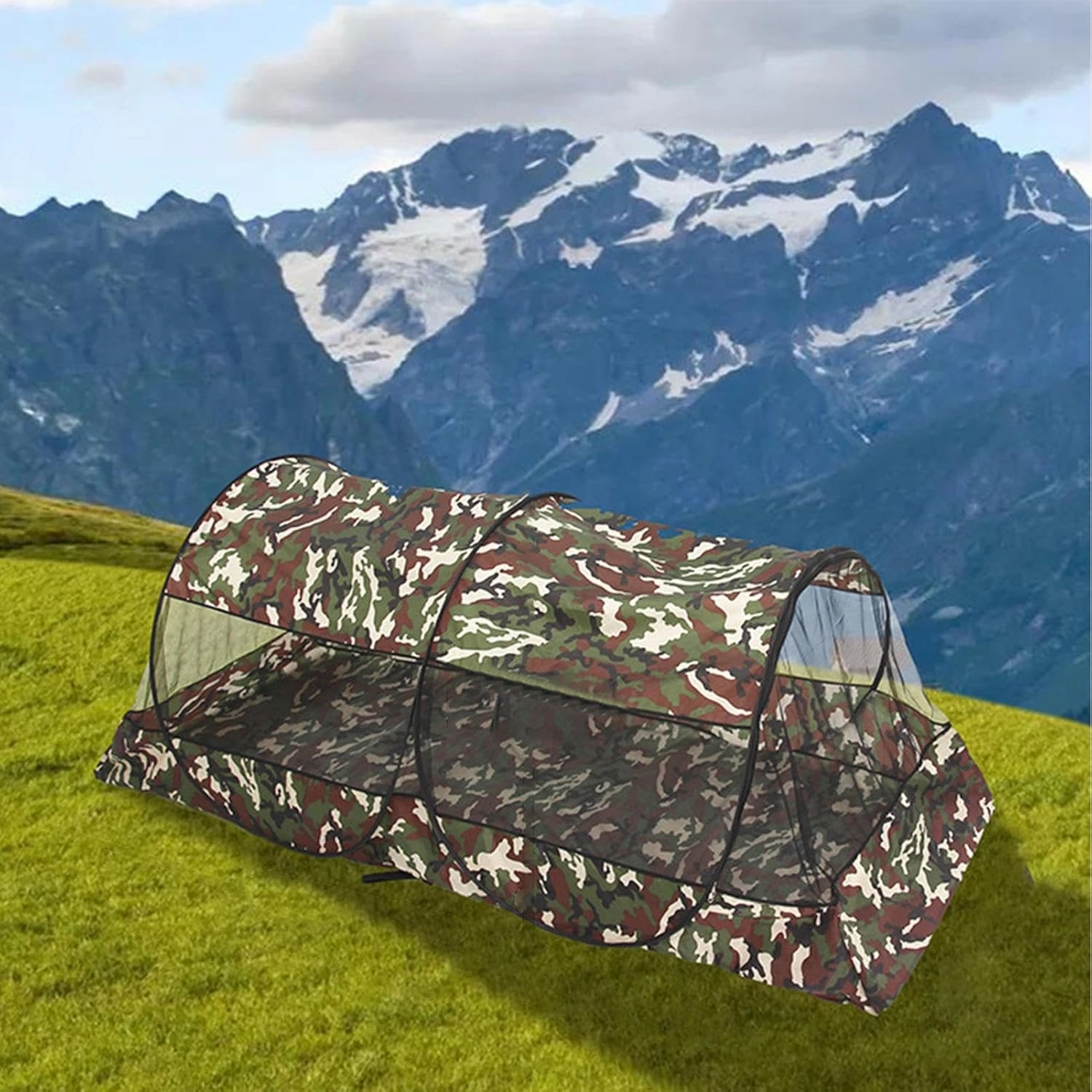 Camping Net Tent - Outdoor Sleep Mesh Netting, Traveling Carry Screen House | 4 Person Pop Up Screen Camping Tents, Multifunctional Netting Canopy with Carry Bag, Travel Folding Bassinet for Hiking