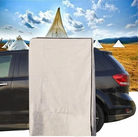 Car Side Shower Tent Shower Awning with Roof, SUV Truck Tent for Camping Privacy Shelters, Portable Car Side Instant Tents (120x120x200cm)